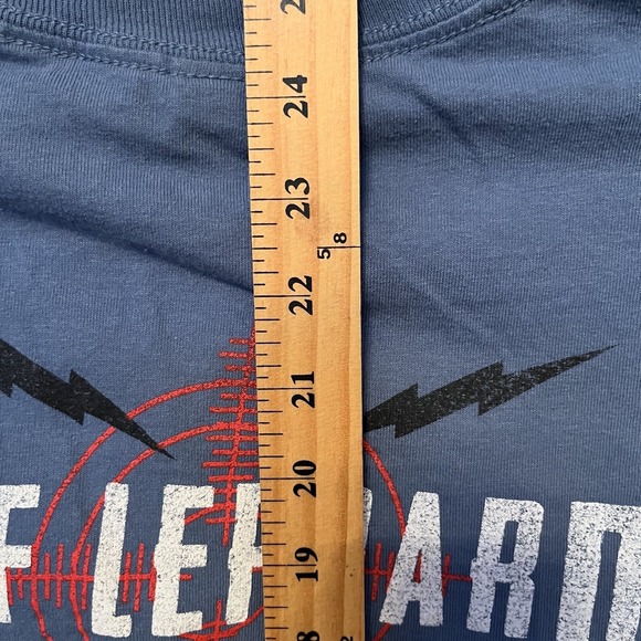 Def Leppard TShirt Adult Small Blue Rock Brigade Tour 2019 Music Concert Groupie - Picture 9 of 10